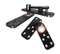 360 Degree Quiet Pin Hinge Set High Load Capacity Concealed Systems with Installation for Murphy Bookcase Door Steel Double Pin