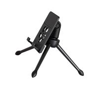 360 Degree Rotatable Desktop Microphones Stand with Phone Mount Adjustable Height for Live Streaming Precise Microphones Stand
