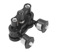 360 Degree Rotatable Double Ball Head Aluminum Alloy Camera Multi Function Bracket Universal Adapter for Action Cameras