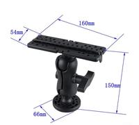 360-Degree Rotatable Marine GPS Bracket for Fish Finder and Sonar Devices with High-Strength Nylon Construction and Fitment for Yachts