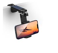 360 Degree Rotatable Mobile Phone Holder - Adjustable, Foldable, Retractable for Travel, Home, Office - Universal Black Plastic Stand