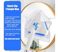 360 Degree Rotatable Mop - Multi Triangular Design, 4 Replaceable Cleaning Pads, Ergonomic Long Handle, Excellent Sturdy Construction | Floor And Wall Cleaning, Window Door Dust Removal