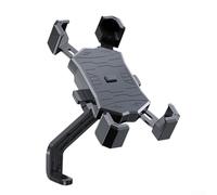 360 Degree Rotatable Phone Holder, Phone Holder Stand With Robust Clip Arm Silicone Layered Clamp Support For Driver Safety (rearview mirror)