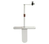 360 Degree Rotatable Projector Stand for Home Office Business Meetings and Entertainment Spaces Alloy Steel Material (White)