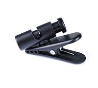 360 Degree Rotate Clips for Earphone Wire, Fixed Cable on The Clothes, 2 Pcs Black Clips for Most Headset Wire