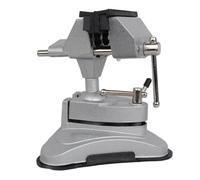 360 Degree Rotating Aluminum Alloys Vise Featuring Rubber Lined Jaw and Nonslip Suction Mount for Woodworking Projects Rubber Jaw Nonslip Desktop Clamp