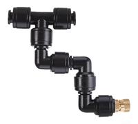 360 Degree Rotating Brass Fine Mist Spray Nozzle, for Terrariums, Indoor Plants, Garden Irrigation, Black
