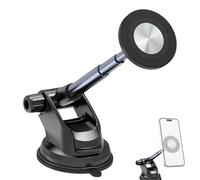 360 Degree Rotating Car Windscreen Smartphone Rack Magnetic Suction Mount for Car Retractable Car Mobile Phone Holder for Trucks, Saloons, Saloons