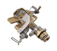 360 Degree Rotating Copper Garden Sprinkler, Heavy Duty Pulse Spray Nozzle for Lawn Watering, for Brass Hose Attachment for Yard Irrigation, Gold