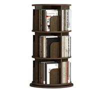 360-Degree Rotating Corner Bookshelf, Freestanding 6-Tier nizer, Slim White Storage Rack for Small Spaces, Stylish Book Display Stand