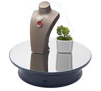 360 Degree Rotating Display Stand, Electric Rotating Display Mirror Stand, Mirror Holder Photography Show Holder for Jewelry Display, Collectible Display or Cake Display