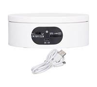 360 Degree Rotating Display Stand - Motorized Turntable, Quiet Low Noise Motor, Adjustable 3 Rotation Modes, Stable 5.5lb Load Capacity, USB Powered for Home Store Use, Black (type 1)
