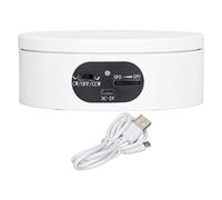 360 Degree Rotating Display Stand - Motorized Turntable, Quiet Low Noise Motor, Adjustable 3 Rotation Modes, Stable 5.5lb Load Capacity, USB Powered for Home Store Use, Black (type 1) (type 2)