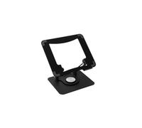 360 Degree Rotating Foldable Metal Laptop Stand Riser Black