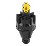 360 Degree Rotating Garden Sprinkler, Automatic Irrigation Nozzle with 5-10m Range, Adjustable Watering System for Lawn Farm Orchard, Yellow for Pla(nozzle1)