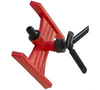 360 Degree Rotating Garden Sprinkler Metal Stable Base Red | Wide flat base prevents tipping built for outdoor use fits standard 3/4 inch hoses for durable metal construction