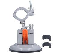 360 Degree Rotating Mini Bench Vise Premium Die Cast Aluminum Round Work Clamp with Adjustable Chuck and Strong Suction Cup Base for Jewelry Making Watch Repair and DIY Projects
