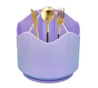 360 Degree Rotating Pencil Holder - Rotating Desk Organiser Pencil Pots Desk Pen cil Cup Pot Makeup Brush Holder With 6 Compartments For Home Supplies Desktop Tidying And Stationary Storage