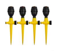 360 Degree Rotating Sprinkler Set 4PCS Designed for Efficient Outdoor Water Distribution in Home Gardens and Small Farm Plots