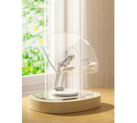 360 Degree Rotating Tablet Phone Holder Height Adjustable, Portable IPad Stand Transparent and Foldable, Adjustable Tablet Holder for iPad Air 5/4/Mini 6/Mini 5/10.2/Pro 12.9/Pro 11, Monitor, White