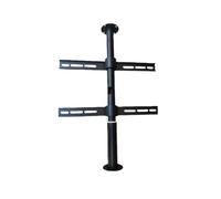 360 Degree Rotating TV Floor Stand, Adjustable Height for 32-75 Inch LED Screen, Partition Rack Cabinet Display
