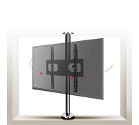 360-Degree Rotating TV Stand - Floor Mount for LCD/LED TVs 32-75 Inches Swivel Base for Separation Partition Adjustable Height (66-82CM) - Modern Entertainment Furniture