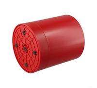 360 Degree Rotating Utensil Holder for Spoons Spatulas Tongs and Knives with Space Conscious Design and Secure Base (Red)