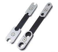 360 Degree Rotation 2pcs Wrench Set with Metric Plum Blossom Rings for Home and Vehicle Repairs, Multi Size 8mm to 19mm for Manual Precision Torque Application