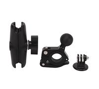 360 Degree Rotation Ballhead Mount Clamp for Hero Action Cameras, Adjustable Camera Bike Mount Clamp for Stable Video Images During Riding or Moving Activities, Aluminum Alloy
