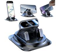 360 Degree Rotation Dashboard Phone Holder for Car,Anti-Slip Grips & One-Hand Operation Car Automotive Phone Holder,Universal Self-Adhesive Car Navigation Mount with Strong Suction for Most Cars
