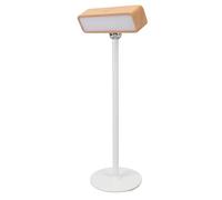 360 Degree Rotation Wall Sconce Rechargeable Warm Light 3000K Dimmable Touch Control Magnetic Desk Lamp with Wood Grain Design for Bedroom Living Room