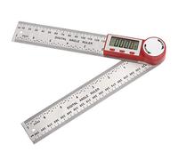 360 Degree Stainless Steel Digital Angle Measuring Tool Protractor Ruler for Measurement LCD Display Practical Tool