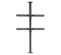 360-Degree Swivel Floor Stand for 37-75 Inch LCD/LED TVs, Mobile TV Base, Rotating Divider e, Adjustable TV Mount, Perfect for Living Room & Office Use