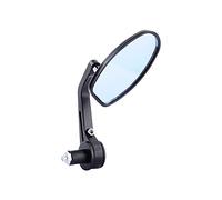 360 Degree Swivel Motorcycle Rear View Mirror, 7/8" Bar Ends, Handlebar Mirror Mount Clamps for Motorcycles, Scooters