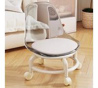 360-Degree Swivel Roll Stool with Acrylic Plastic Seat - Versatile for Home Garden Office and Fitness Use
