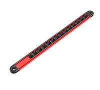 360 Degree Swivel Socket Organizer /4 3/8 /2 Inch Socket Clip Rail Holder for Wrenches, 16.4" Aluminum and Nylon Tool Storage with Hanging Hole, B(12.7MM)