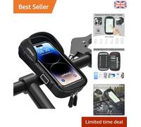 360-Degree Swivel Waterproof Bike Phone Holder - Fits Smartphones Under 7”