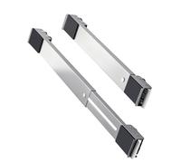 360 Degree Wheel Systems for Relocation of Washing Machine and Refrigerator on Adjustable Movable Base Stainless Steel Shockproof Design Quiet Operations Stainless Steel Casters Tray