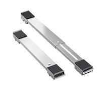 360 Degree Wheel Systems for Relocation of Washing Machine and Refrigerator on Adjustable Movable Base Stainless Steel Shockproof Design Quiet Operations Heavy Duty Moving Base