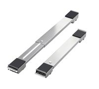 360 Degree Wheel Systems for Relocation of Washing Machine and Refrigerator on Adjustable Movable Base Stainless Steel Shockproof Design Quiet Operations Appliance Pulley Stand