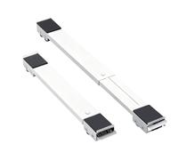 360 Degree Wheel Systems for Relocation of Washing Machine and Refrigerator on Adjustable Movable Base Stainless Steel Shockproof Design Quiet Operations Appliance Pulley Stand