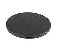 360 Degrees 10Inch Rotating Platform Model Making Spray Painting Turntable Stand 25cm Black Lazy Turntable Rotating Base Stand with Non Scratch Grooves for Display Collection, TV LCD Monitor