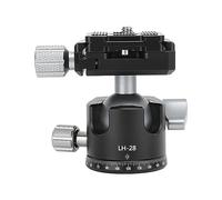 360 Degrees Panoramic Head Aluminium Alloy 6KG Load Tripod Head with Quick Release Plate, 3/8in Thread Mount for Universal Usage