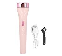360 Degrees Push Heated Eyelash Curler Long Lasting 3 Temperature Gears Push Up Eyelash Curler with Brush (Pink)