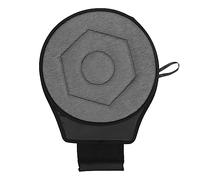 360 Degrees Rotating Car Cushion, Geometric Rhombic Shape, Soft & Comfortable, Portable Seats Cushion for Elderly (Grey)