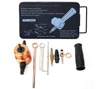 360° Double Head Sheet Metal Cutter, Versatile Nibbler Drill Attachment, Cuts Straight Curved Lines in Steel Aluminum Copper up to 2mm, with Iron Toolbox for Car Repair DIY HVAC