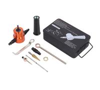 360° Double Headed Sheet Metal Cutter, Electric Nibbler Attachment for Drills, 1.8mm Steel Cutting Tool with Step Drill Bit Set for HVAC Auto Repair and Metal Roofing