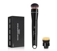 360° Electric Makeup Brush with 2 Replaceable Brush Heads, 2 Adjustable Speeds, Fast and Even Makeup Application, Time-Saving, Gift for Women