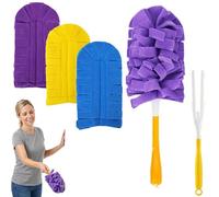 360° Electrostatic Duster Refills, 2026 New Reusable Duster Refills with Standard Handles, Washable Microfibre 360° Electrostatic Dusting Heads for Home, Office, Car, Blinds & Pet Hair (3Pcs)