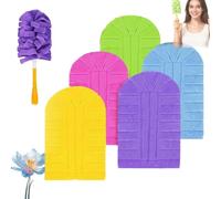 360° Electrostatic Duster Refills - the Sustainable Choice for a Dust-Free Home, Washable Duster Refills, Reusable Electrostatic Microfiber Duster Refills, For Hand Duster (5pcs)